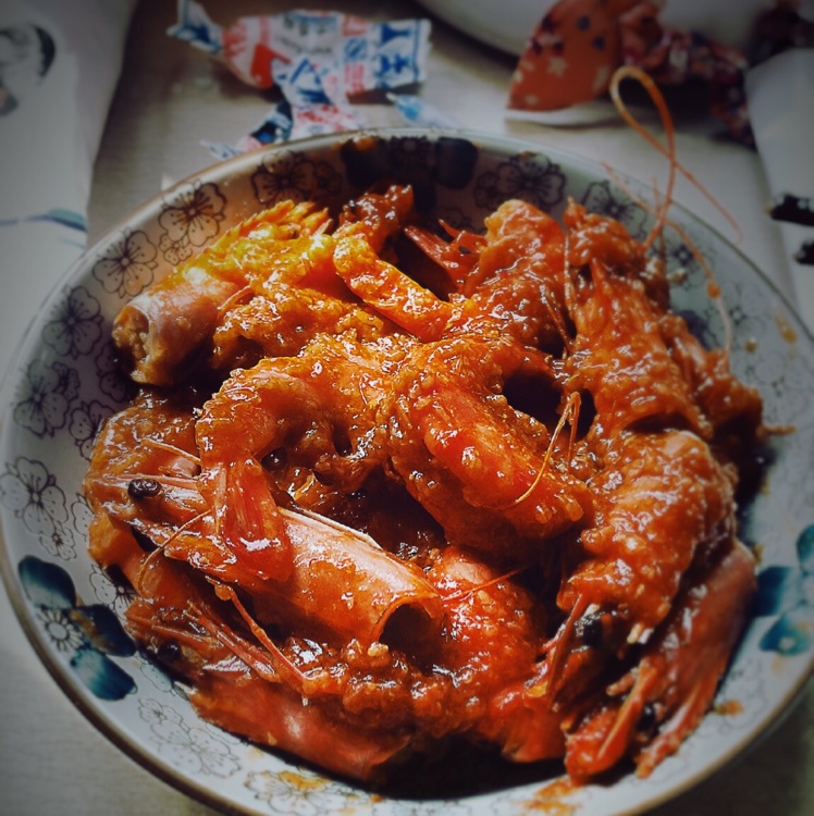 简单的番茄大虾