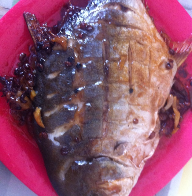 干烧金鲳鱼