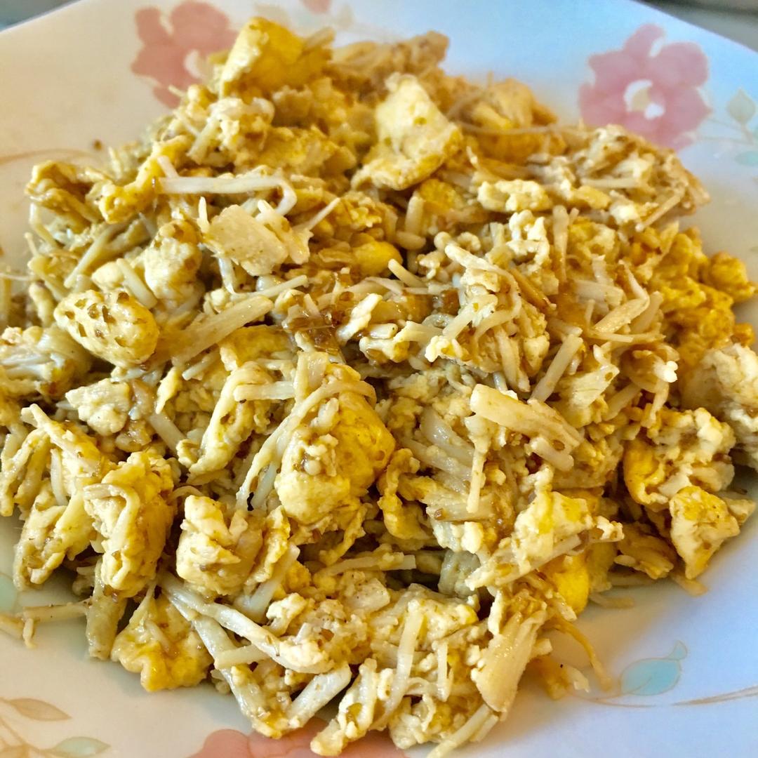 金针菇炒蛋