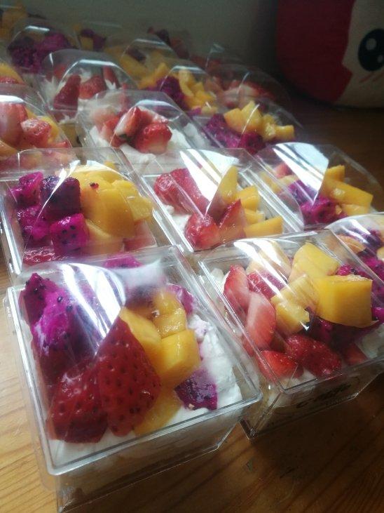 省心水果奶油蛋糕杯