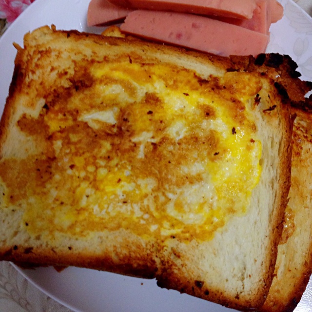 芝士鸡蛋面包片