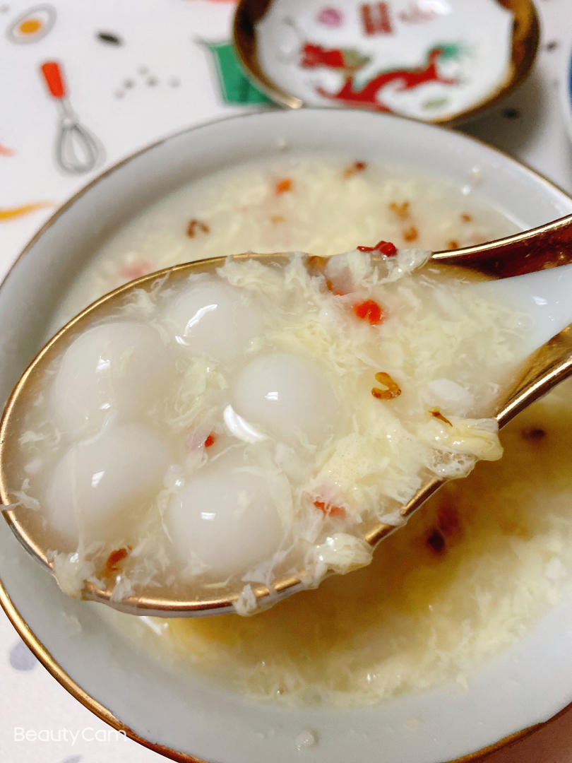 桂花酒酿圆子（附酒酿，小圆子做法）