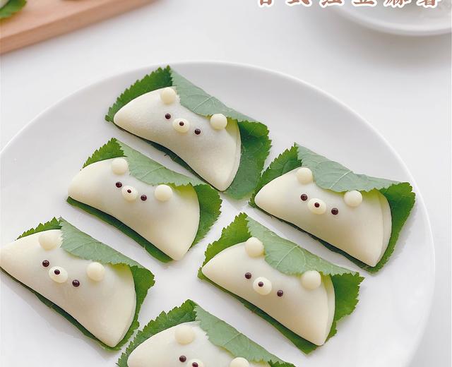 免烤箱❗️软糯Q弹的日式小熊红豆麻薯🍃超可爱的做法