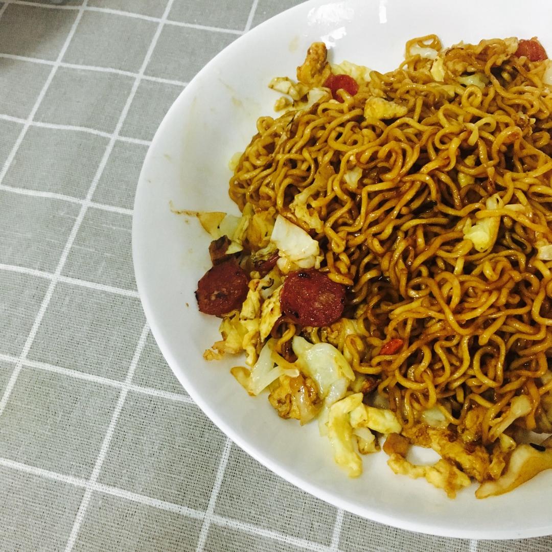 蚝油素炒方便面