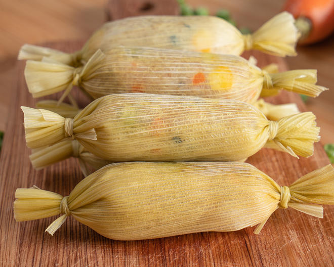 意想不到的美食“玉米叶饭团”的做法