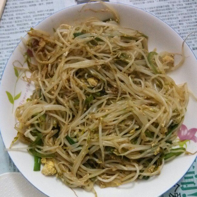 清炒豆芽