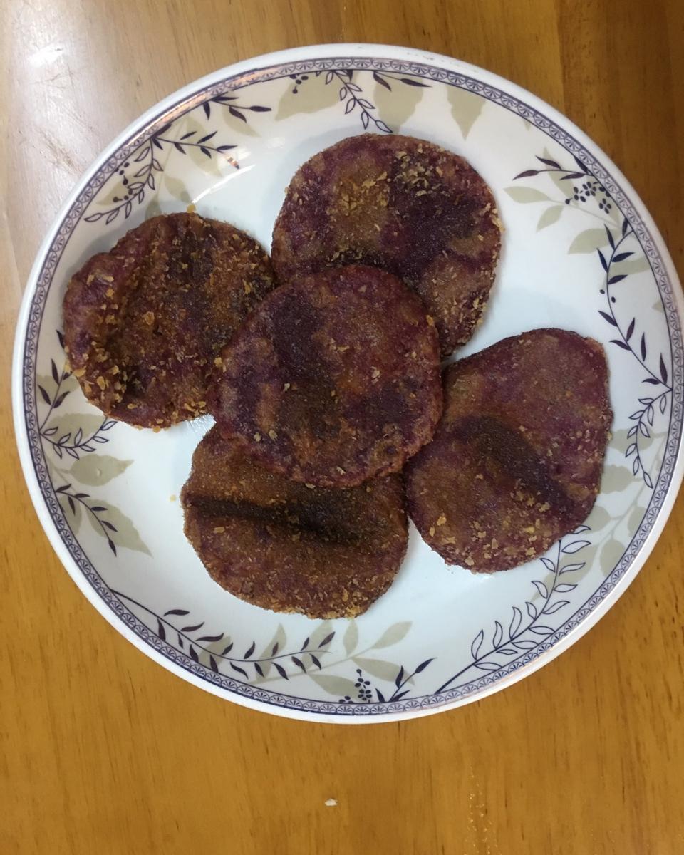 紫薯糯米饼