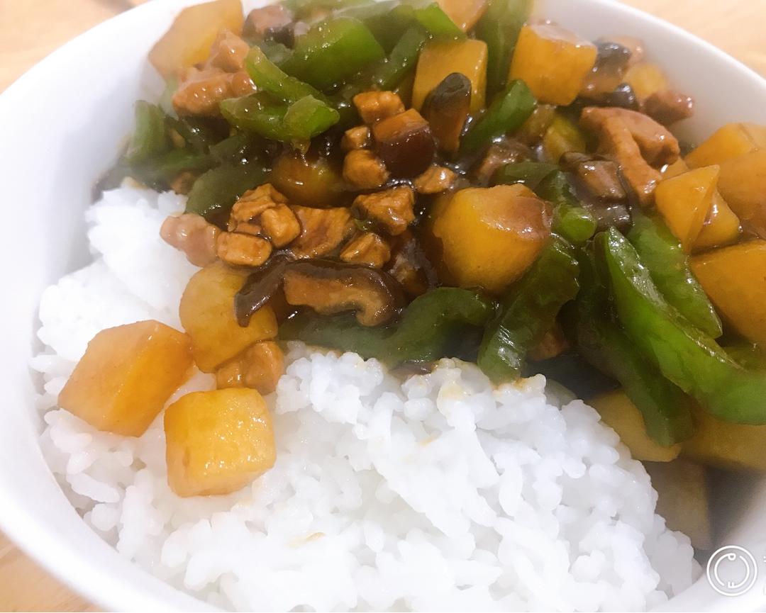 ㊙️香菇土豆肉沫拌饭❗️比外卖还好吃