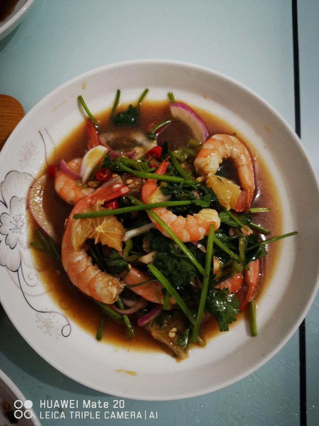 抖音网红！超级好吃的    酸辣凉拌虾