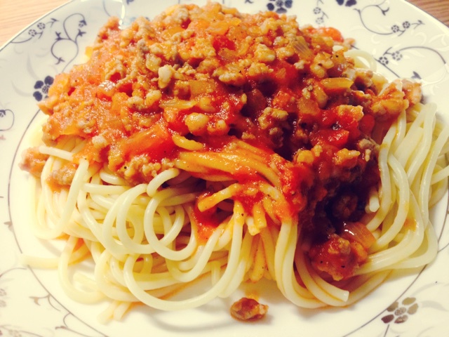番茄肉酱意大利面