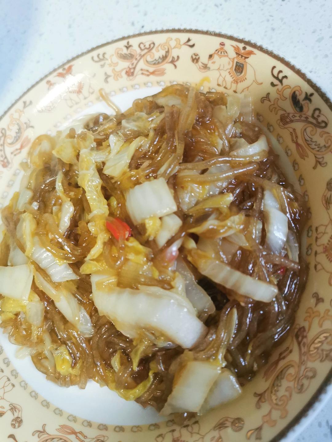 大白菜炒粉丝