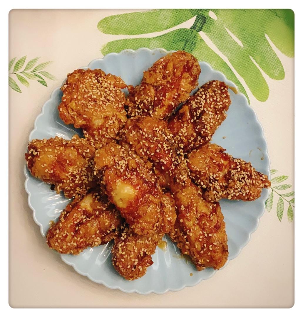 黄油蜂蜜炸鸡翅