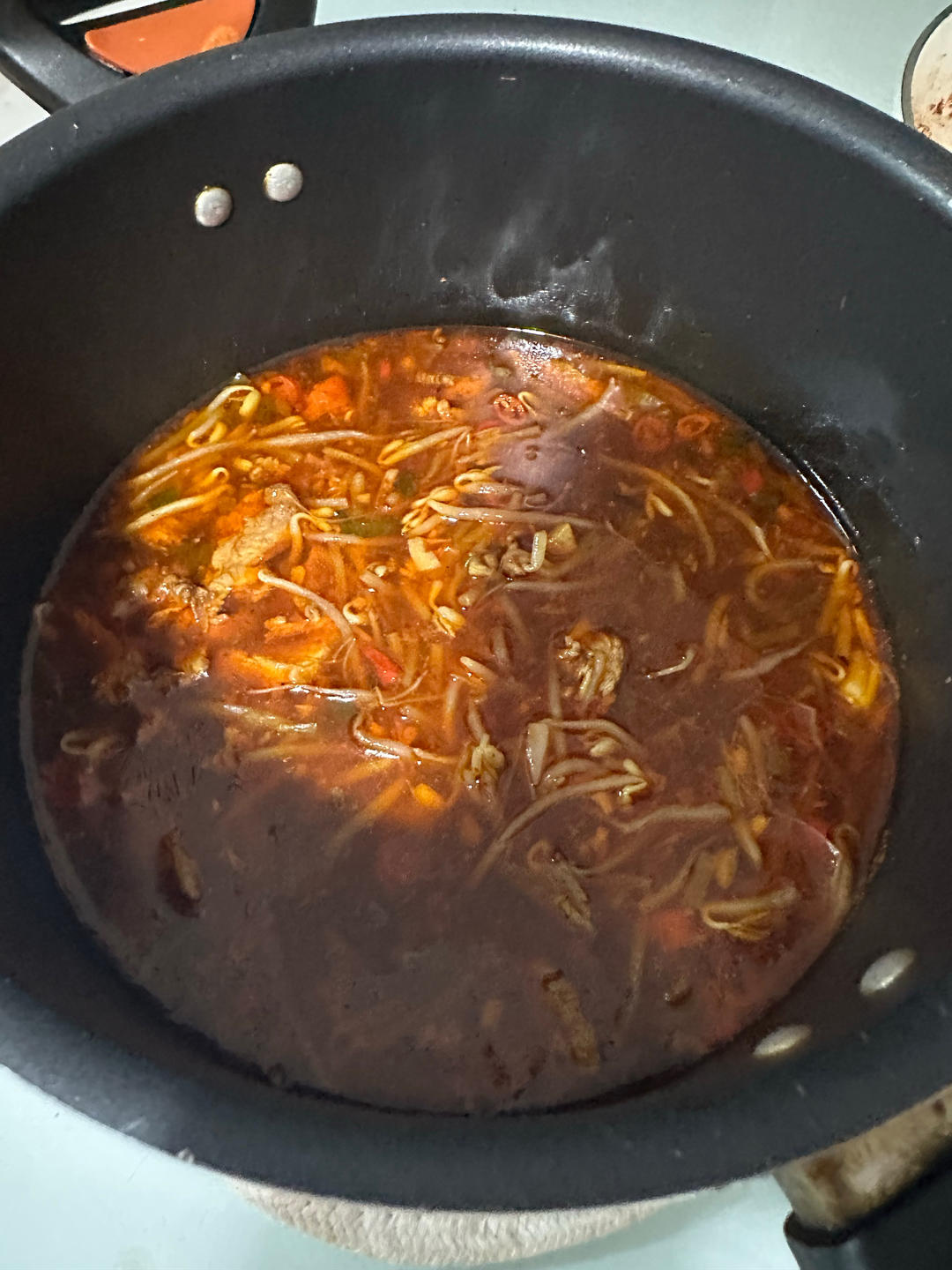 跟四川朋友学的水煮肉片 这也太香了！！