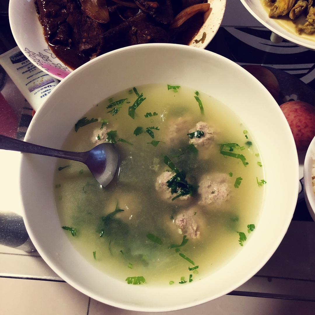 冬瓜汆丸子汤