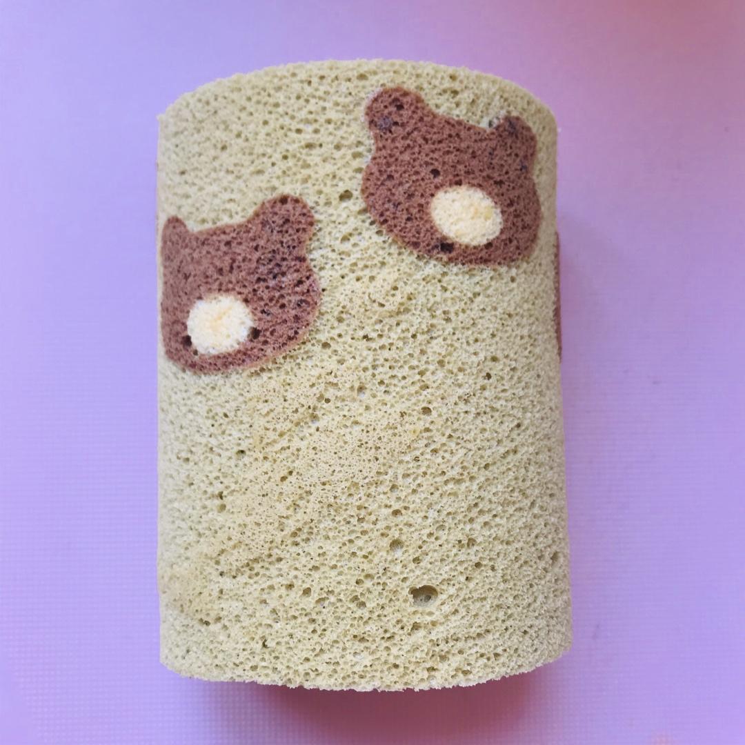 老公迷彩蛋糕卷-可可抹茶口味