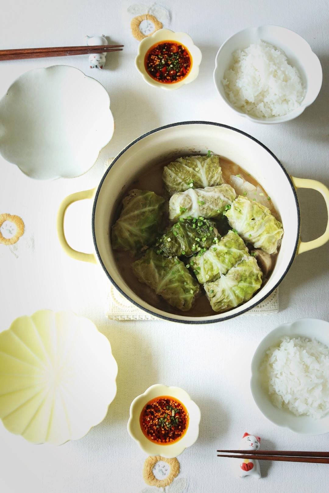 北鼎铸铁锅食谱｜包菜猪肉卷，荤素搭配，鲜美多汁的做法