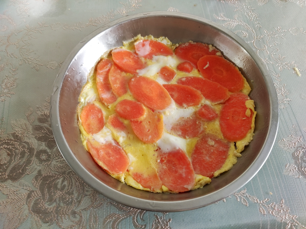 低盐低脂胡萝卜鸡蛋素披萨的做法