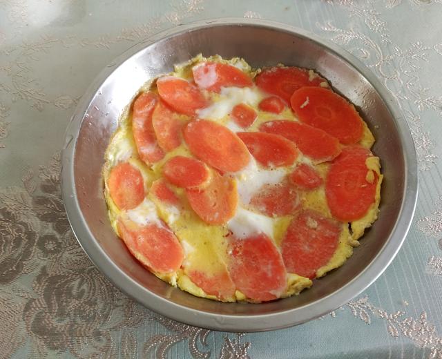低盐低脂胡萝卜鸡蛋素披萨