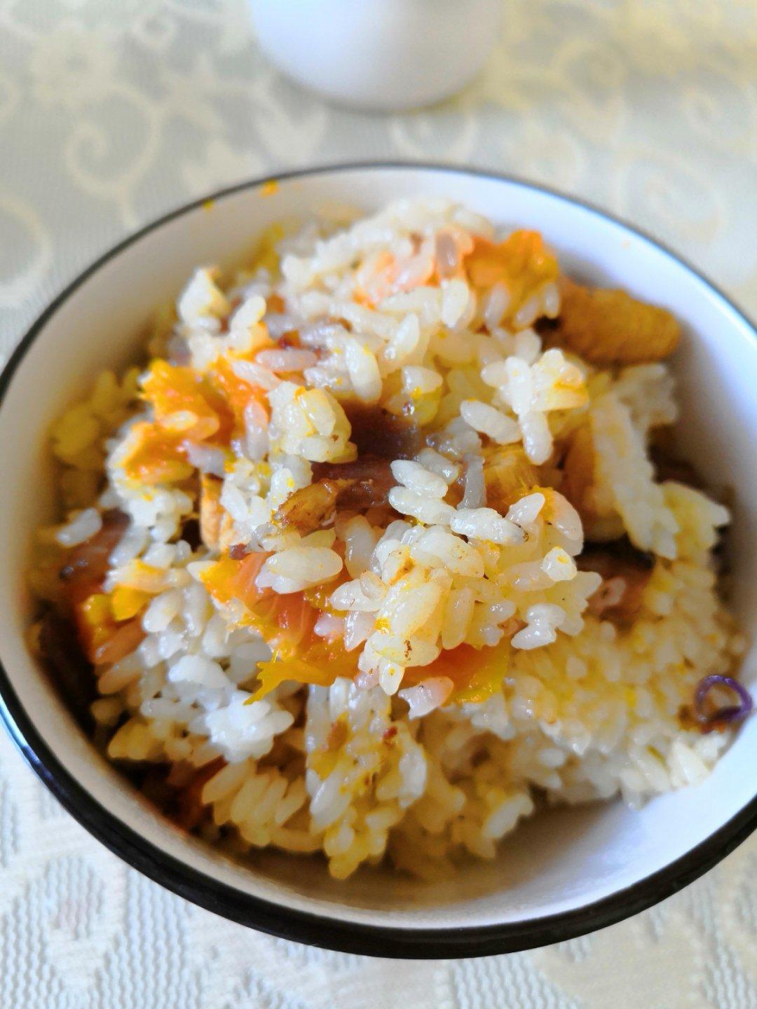 南瓜鸡肉饭