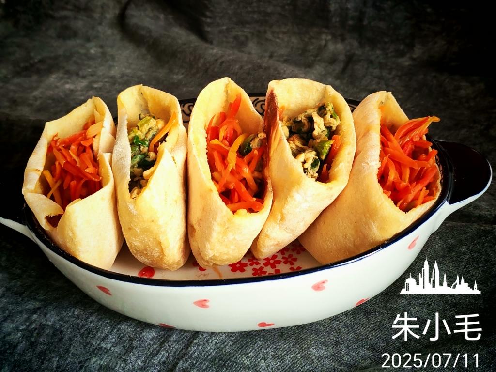 🌽玉米面口袋饼🥙｜不用油酥也能个个空心鼓大泡！夹肉夹菜都好吃☑️