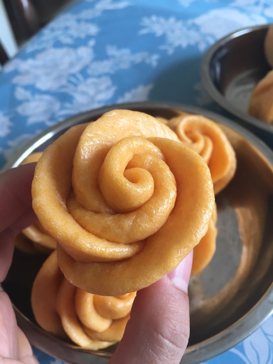 好吃好看好做的玫瑰花馒头