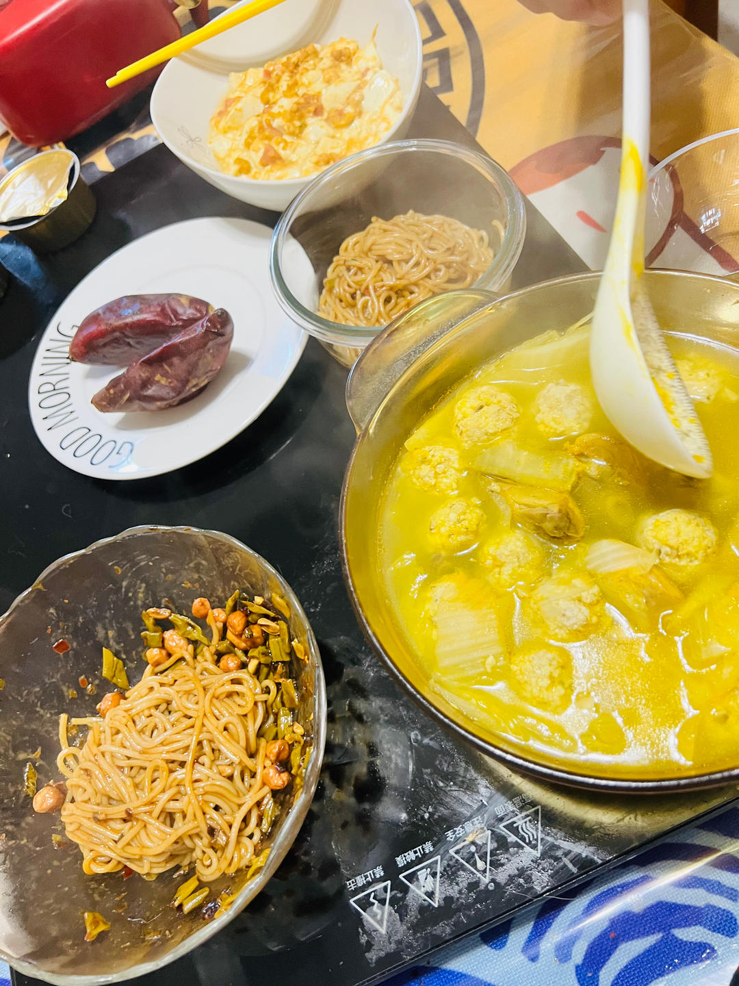 豆腐圆子（消耗熟咸蛋白）