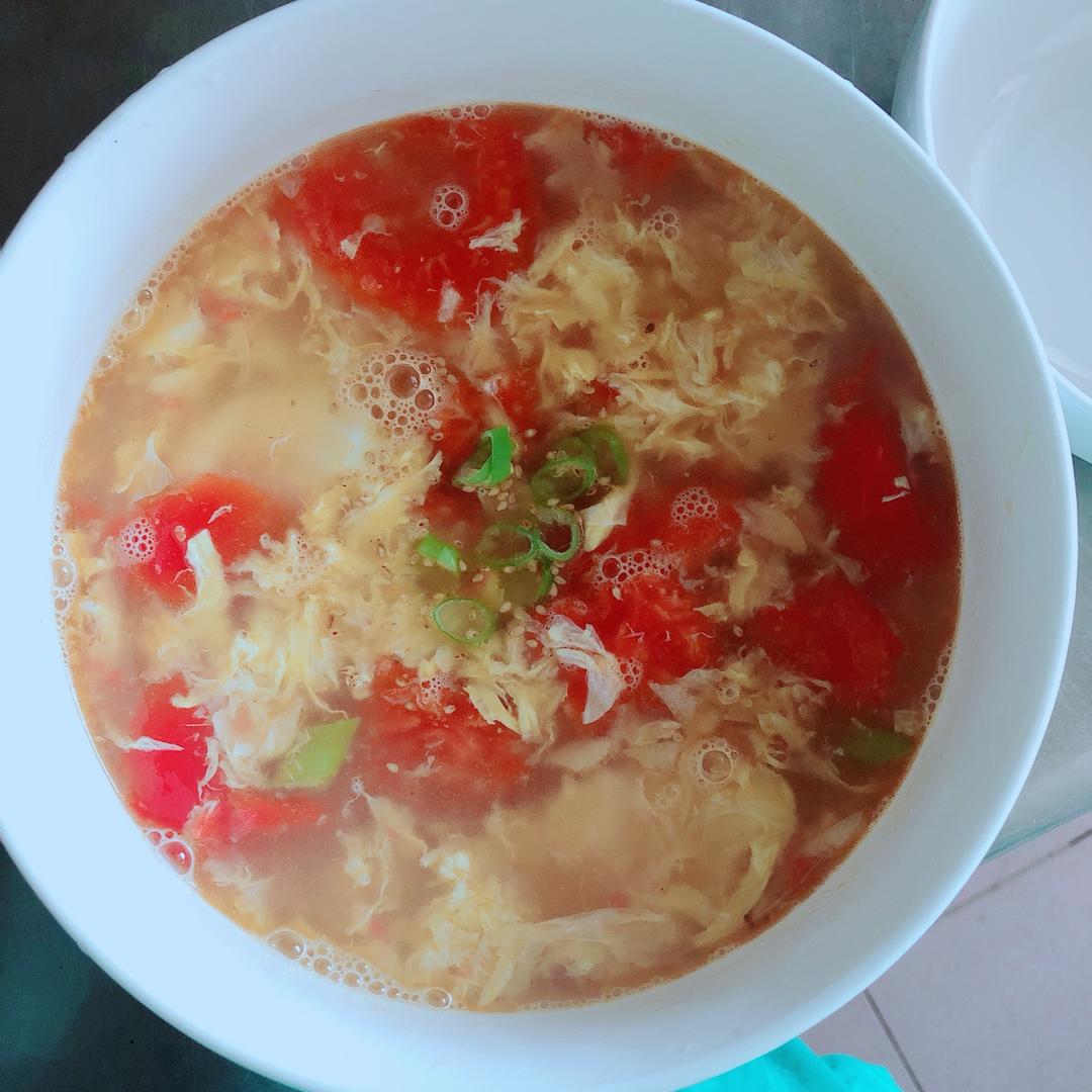 好喝到爆的西红柿鸡蛋汤