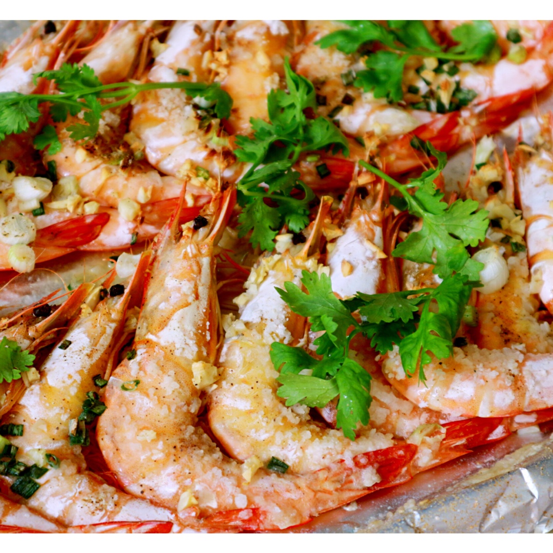 masato在成长做的超级美味的盐烤大虾