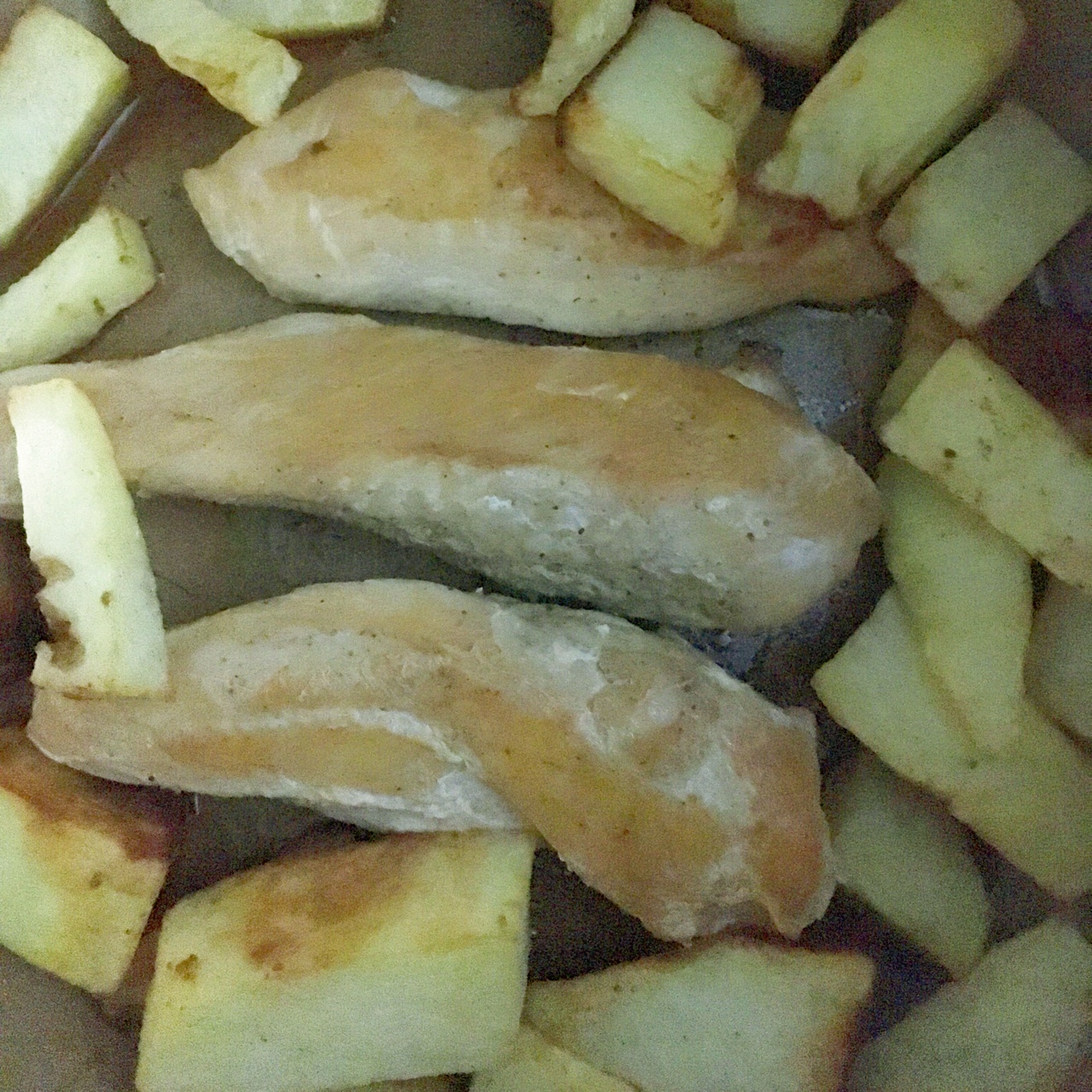 土豆烧鸡胸肉便当的做法