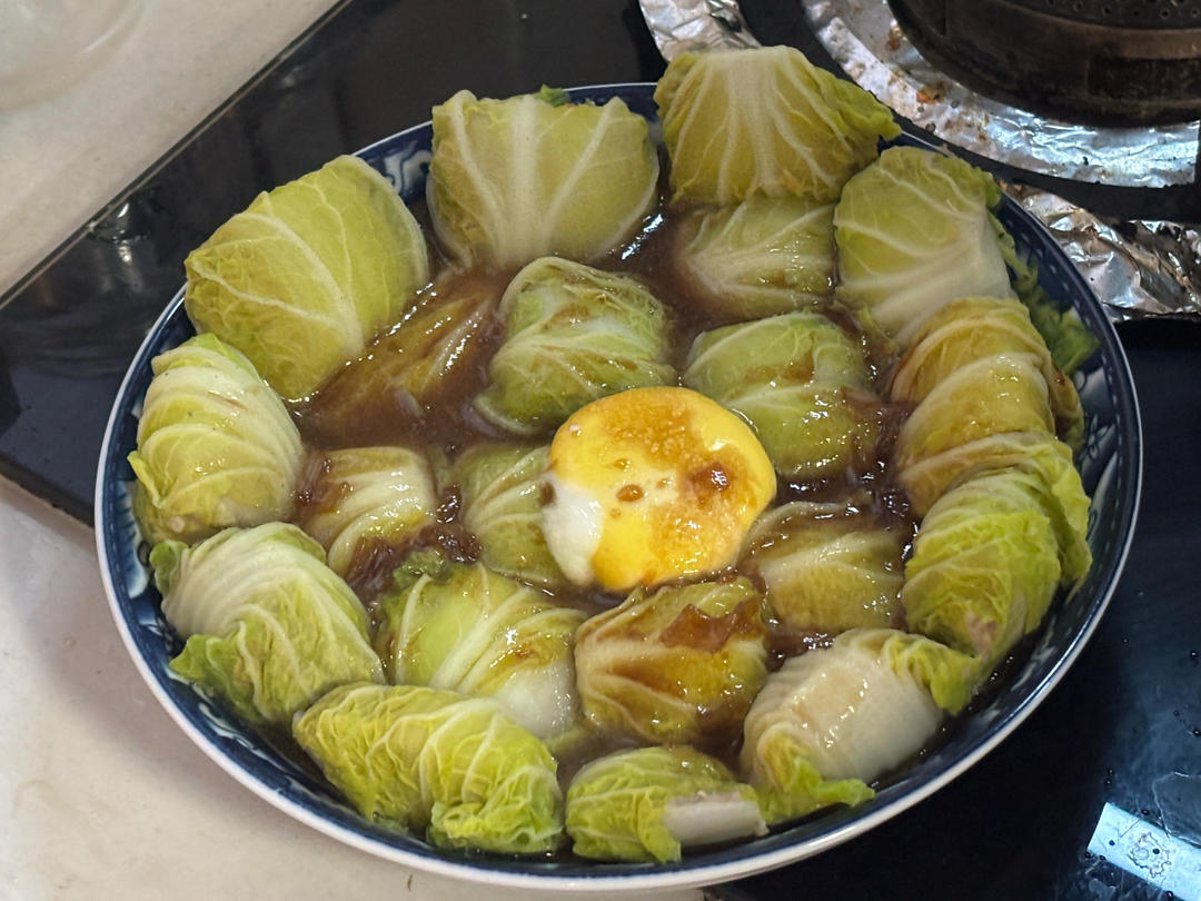 方便好吃的娃娃菜包肉