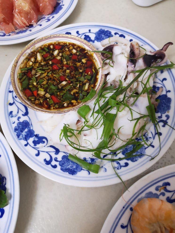 【食材本味】白灼目鱼花/墨鱼/乌贼（附带蘸料做法）🦑