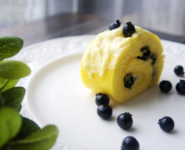 蓝莓蛋糕卷的做法