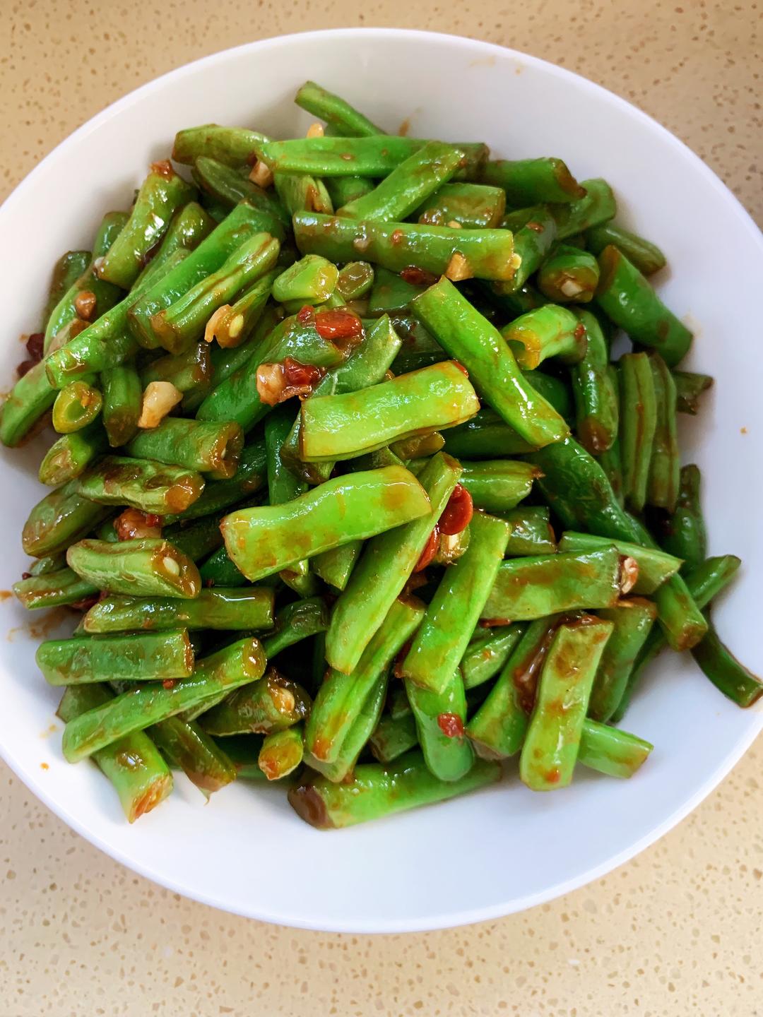 黄豆酱四季豆的做法