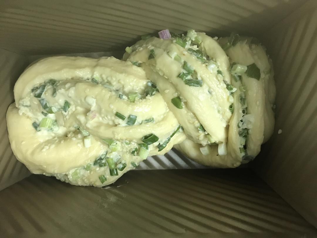 手撕葱香芝麻吐司的做法 步骤13