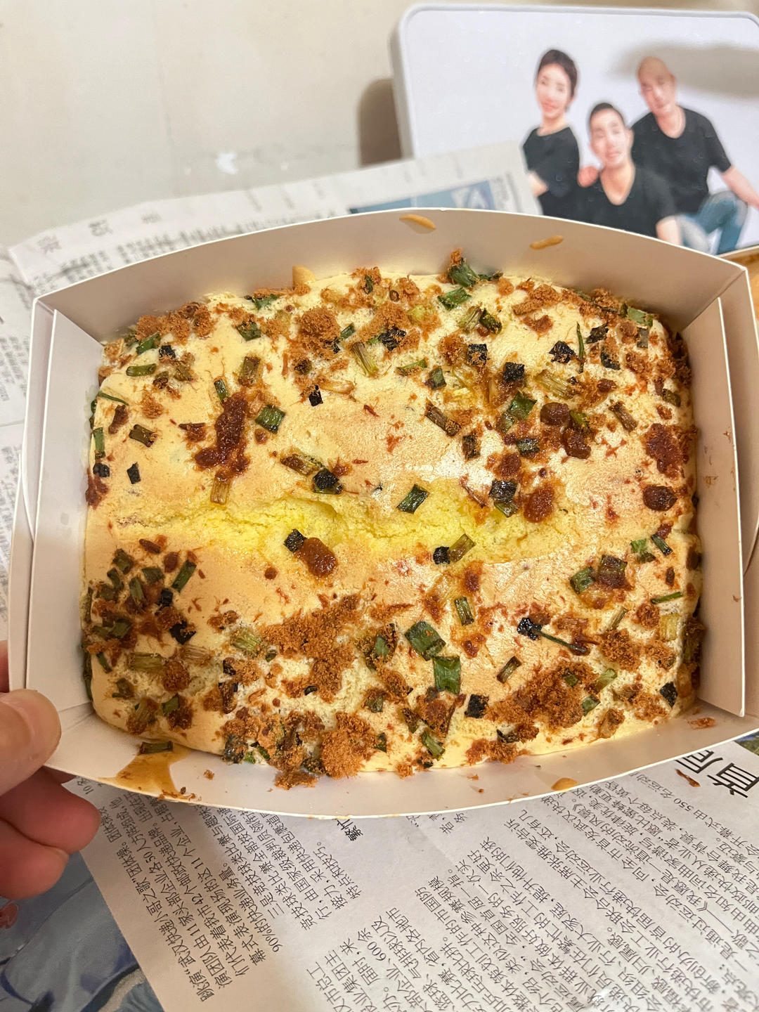 金枕蛋糕 香葱肉松
