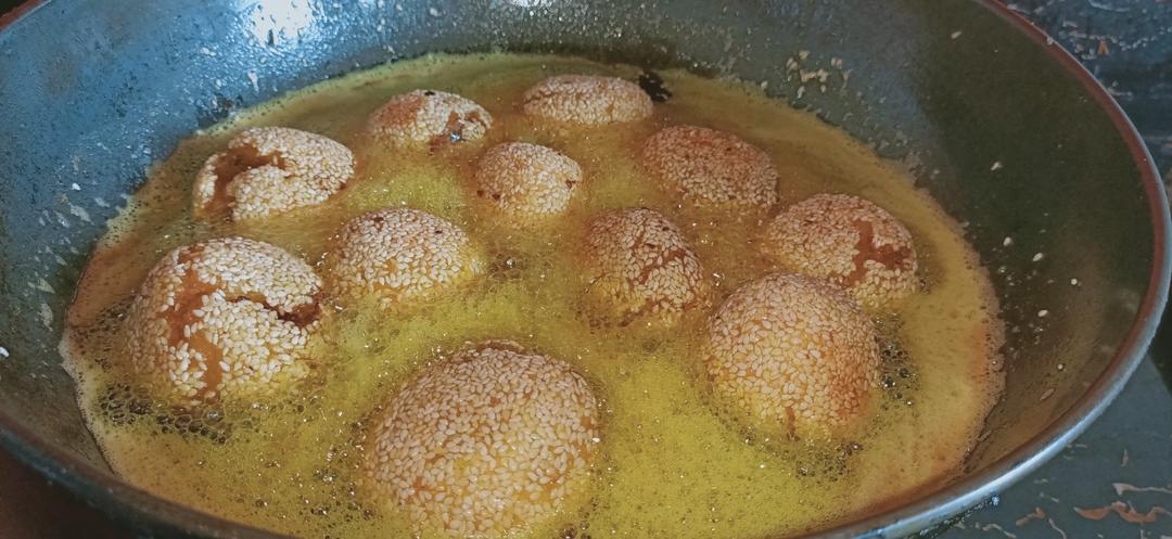 外脆内糯❗️自制～空心麻球