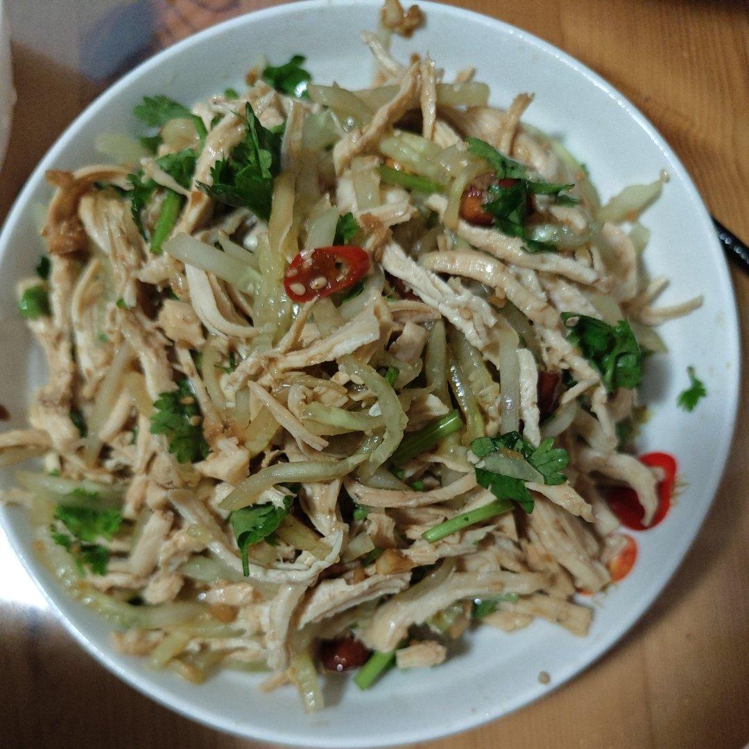 凉拌鸡胸肉丝