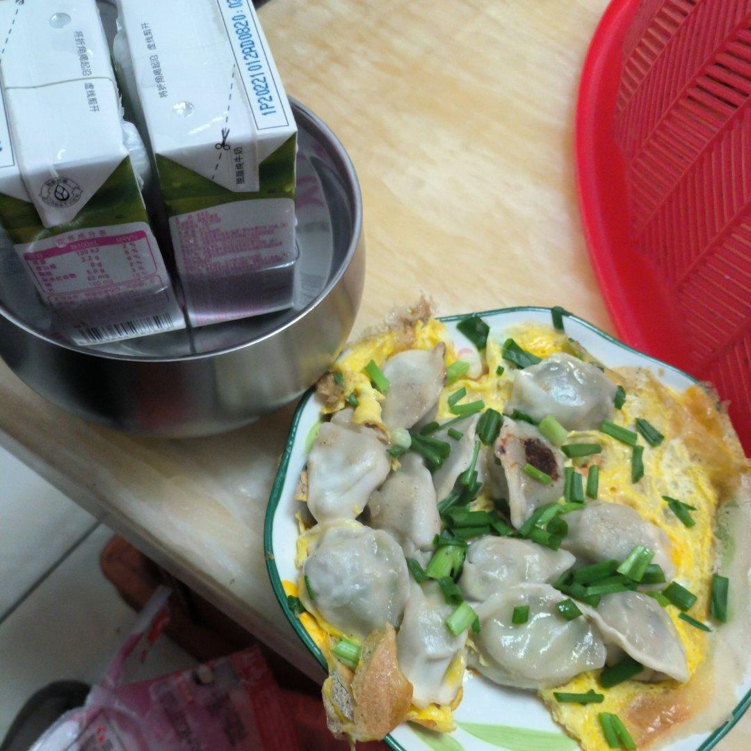 现包现煎抱蛋煎饺&附煎饺的包法