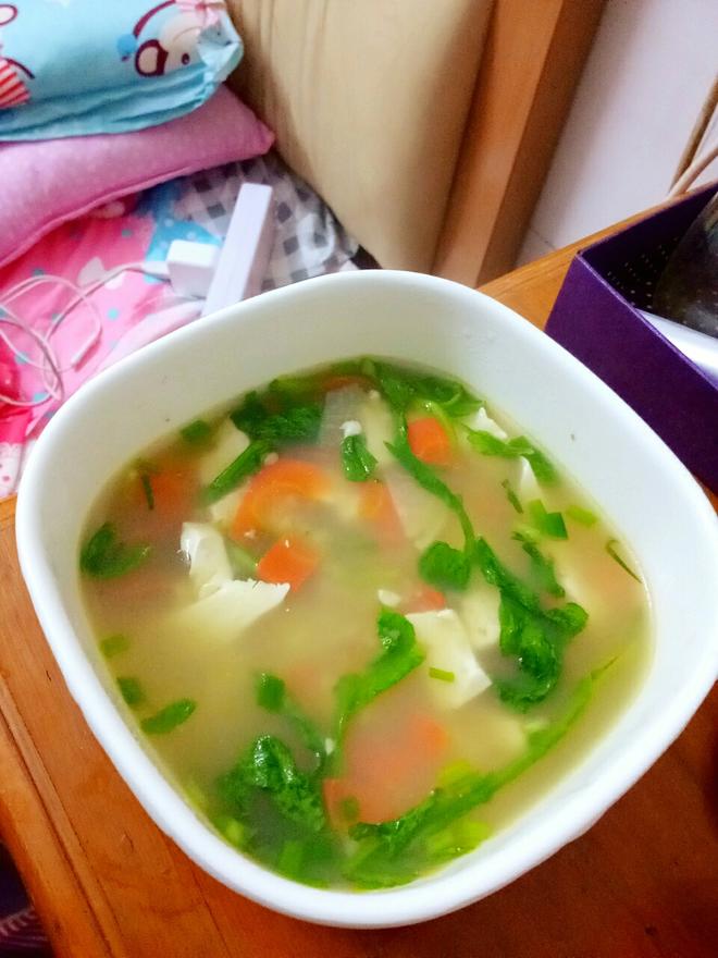 豆腐青菜汤的做法