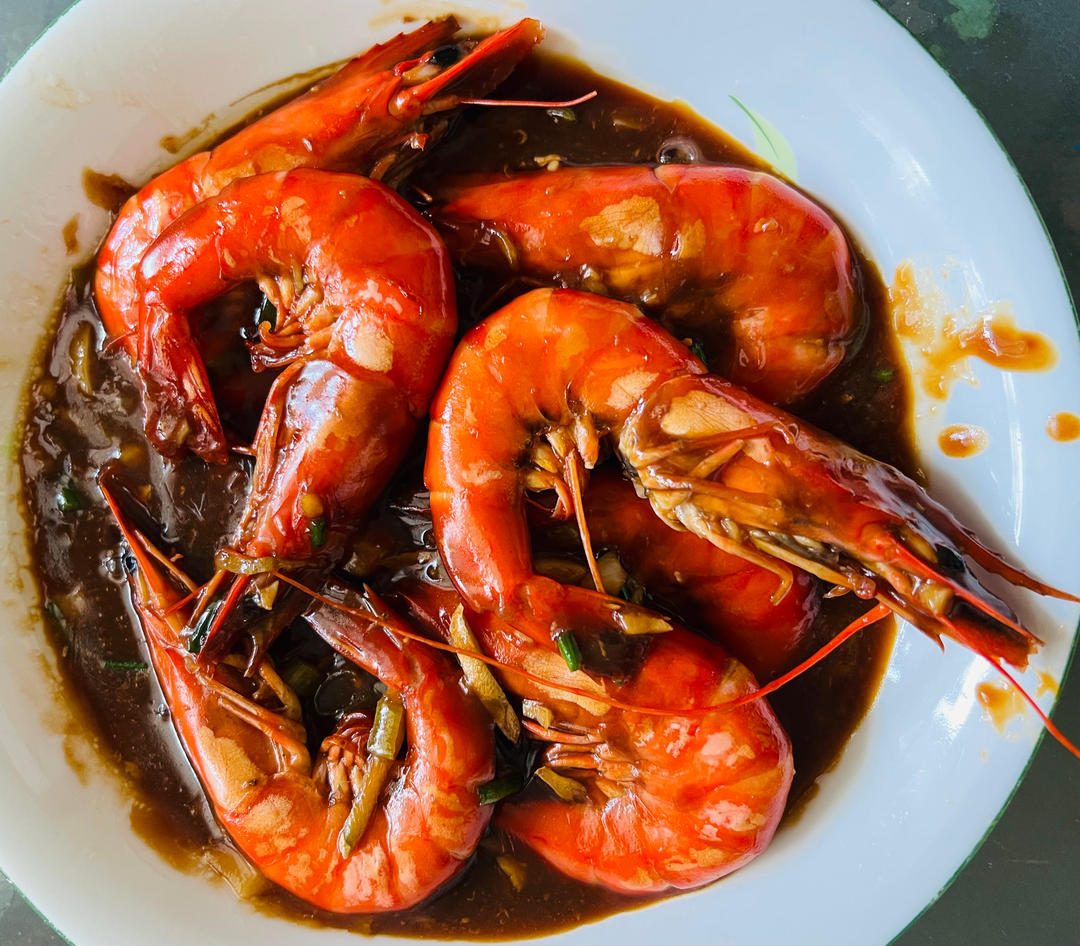 零失败的烧黑虎虾