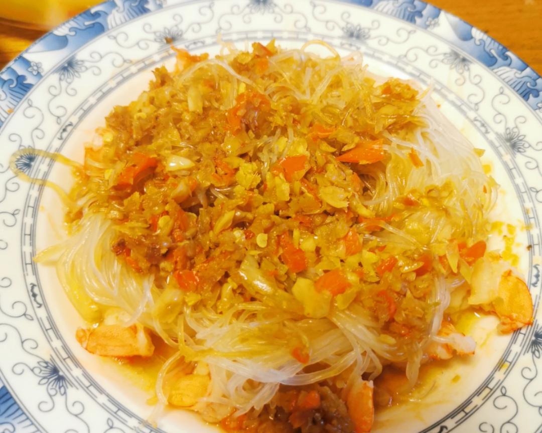 蒜蓉粉丝蒸虾的做法