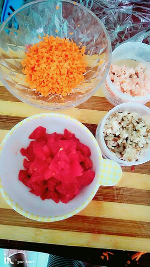 胡萝卜青菜粥的做法 步骤1