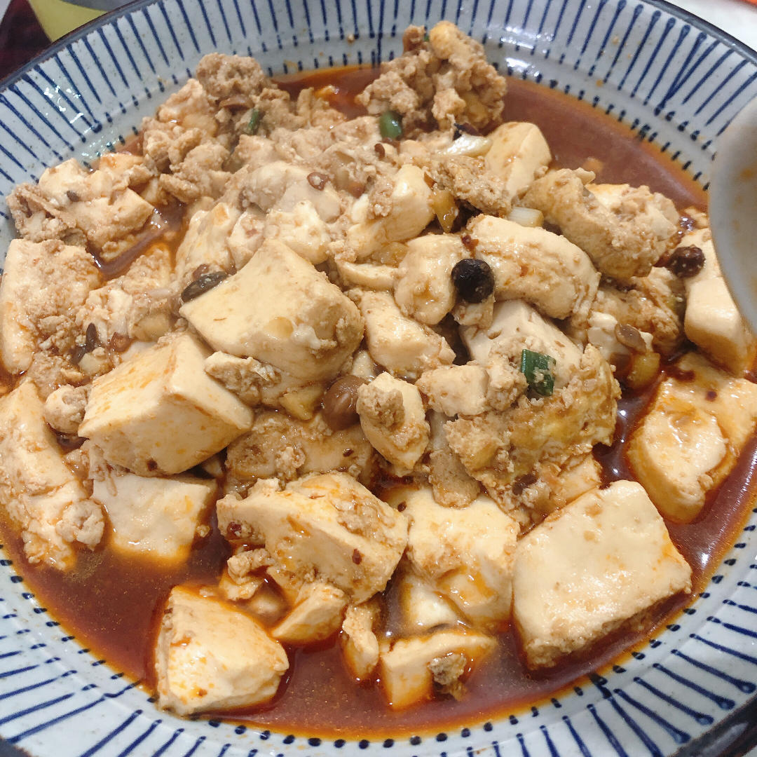 5分钟搞定‼️超下饭的鸡蛋抱豆腐！