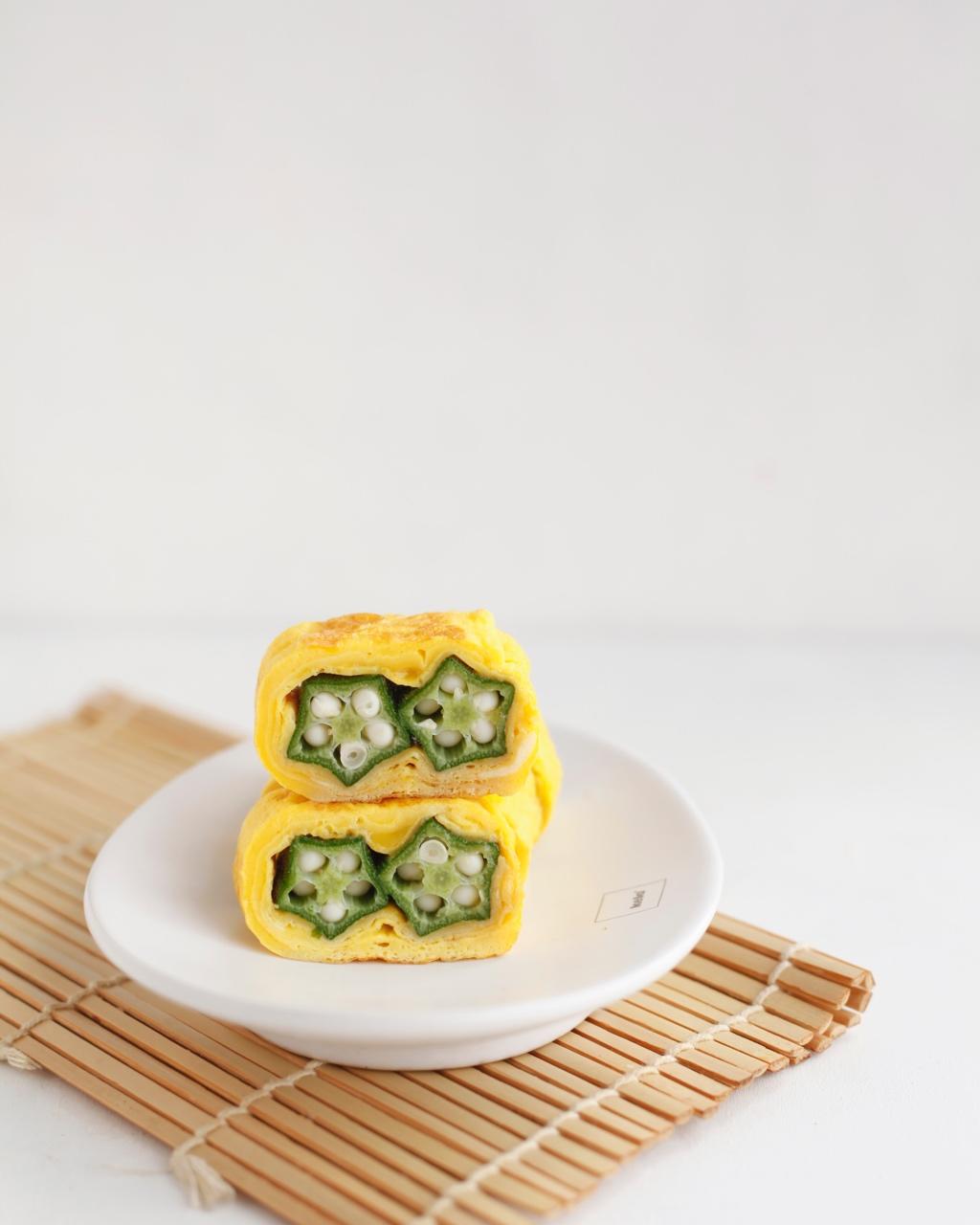 秋葵厚蛋烧