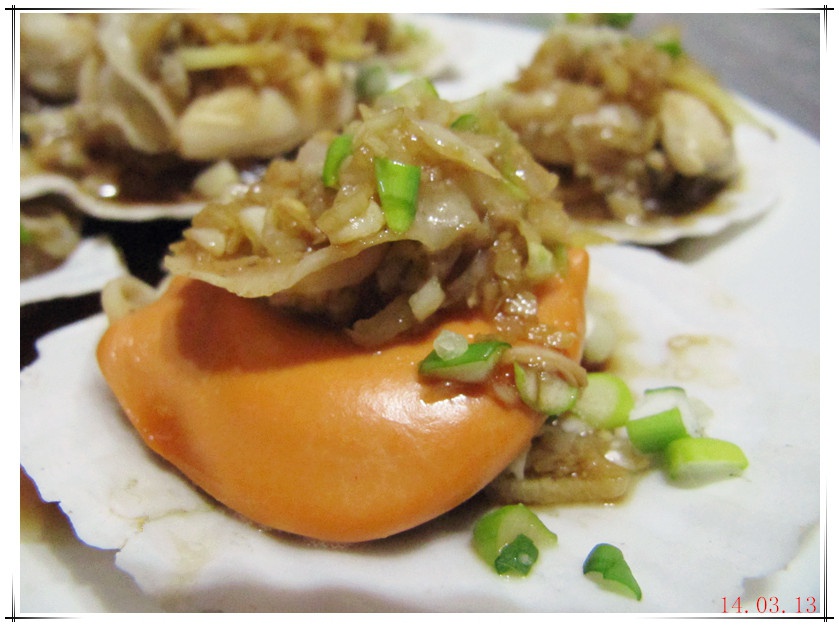 蒜蓉粉丝蒸扇贝