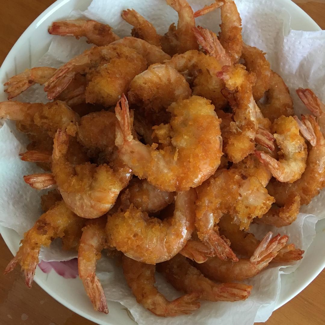 四叶草lian做的美味炸虾
