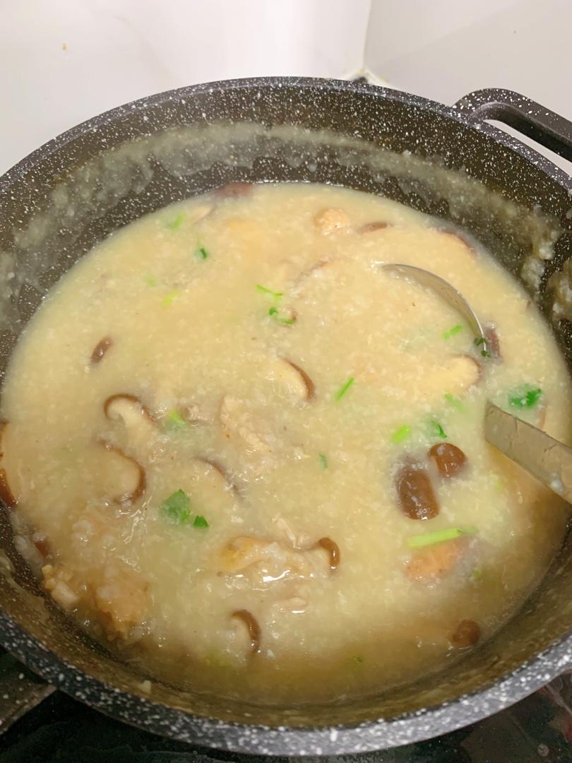 0失败香菇滑鸡粥