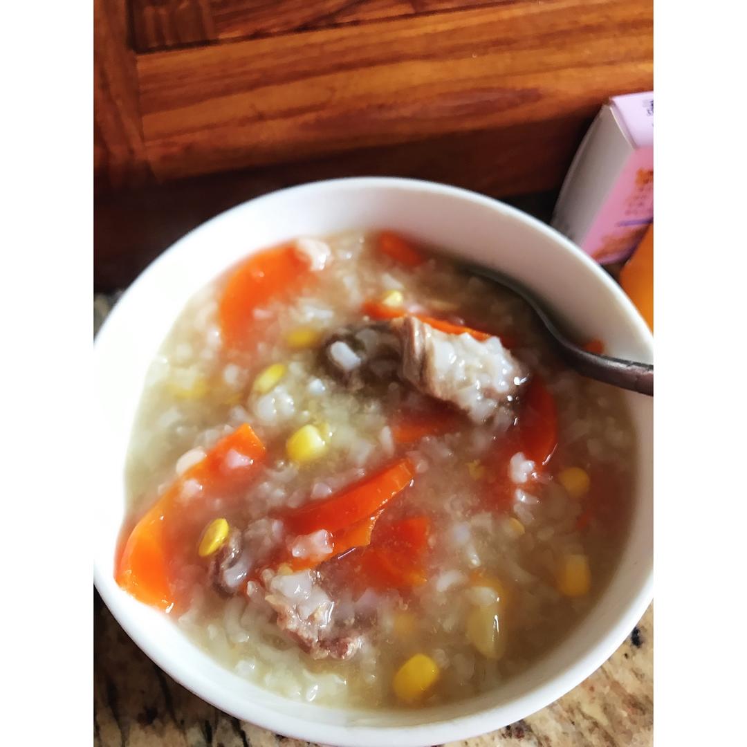 胡萝卜牛肉粥