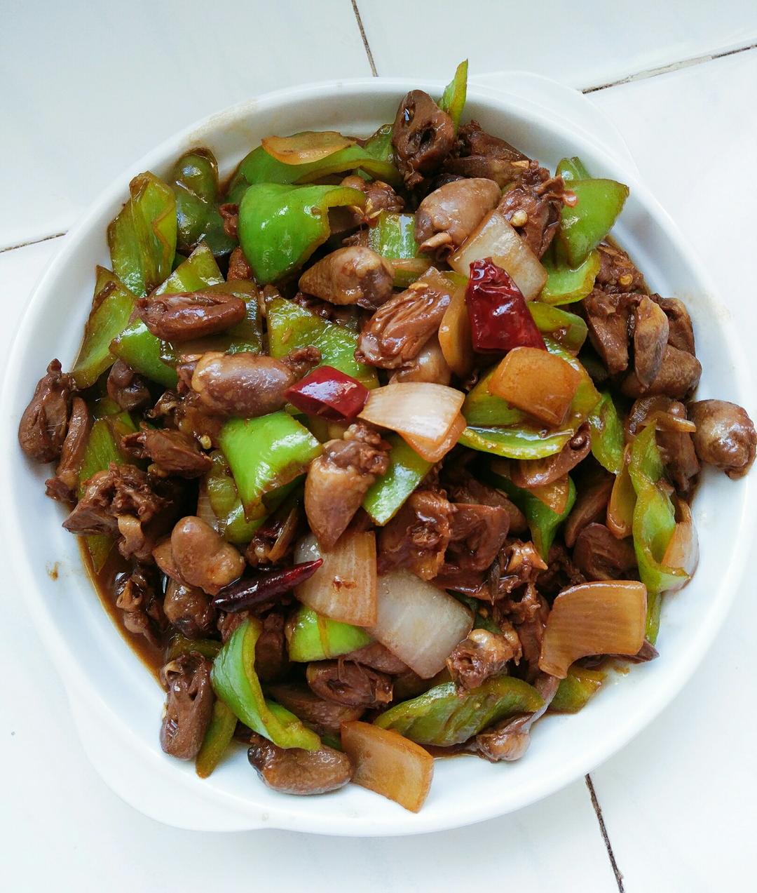 北极悠蓝zm做的爆炒鸡心