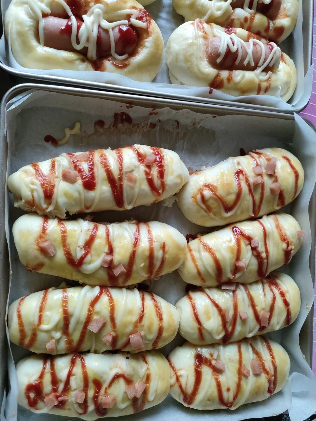 香葱火腿肉松面包